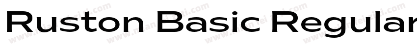 Ruston Basic Regular字体转换